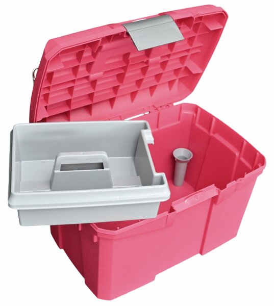 Putzbox abschliebar Fb. Himbeere 40 x 24 x 27 cm aus Polypropylen