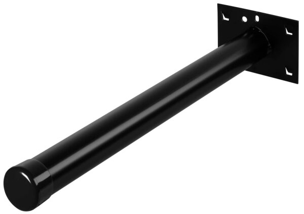 Peetz Rundrohrstütze schwarz pulverbeschichtet