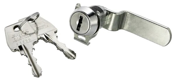 Peetz Sattelschrankschloss mit 2 Schluesseln, verschiedenschliessend