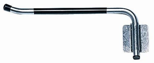 Sattelträger, Stahlrohr verz. mit Hartgummiüberzug, 180° schwenkbar, mit Feder, arretierbar