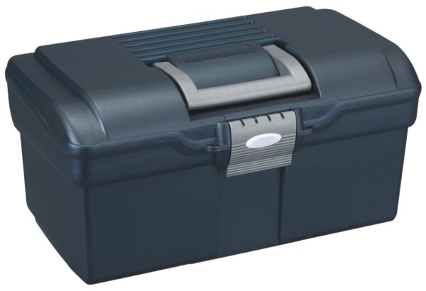 Putzbox, abschließbar klein Fb. Nachtblau 39,5 x 21,5 x 19,5cm aus Polypropylen