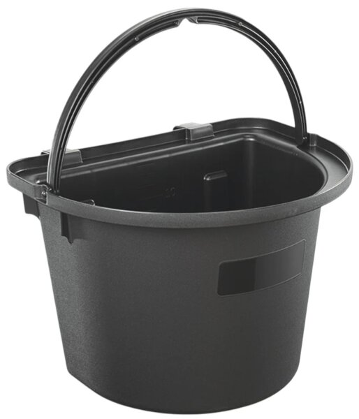 Peetz Futtertrog zum Einhängen Fb. schwarz 14 Liter aus Polypropylen