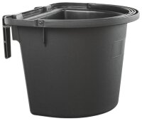 Peetz Futtertrog zum Einhängen Fb. schwarz 14 Liter aus Polypropylen