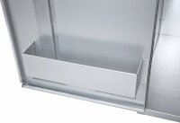 Peetz Sattelschrank ab 106 x 60 x 60 cm verzinktes Stahlblech, 1 Hutablage, 1 Rundrohrstütze, 4 verzinkte Trensenhaken, 1 Flaschenhalter, 1 Zylinderschloss