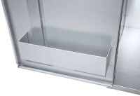 Peetz Sattelschrank ab 106 x 60 x 60 cm verzinktes Stahlblech, 1 Hutablage, 2 Sattelträger schwarz, 4 Kunststoff-Trensenhalter schwarz, 1 Flaschenhalter, 1 Griffmuldenschloss