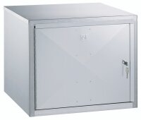 Peetz Aufbauschrank ab 60 x 60 x 60 cm, verzinktes Stahlblech, 1 Ablage, 1 Zylinderschloss