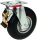 Peetz PU-Bereifung 4-er Set - Unkaputtbar-Pannensicher Ø 250 mm, Bauhöhe 300 mm, davon 2 x Lenkrolle mit Bremse