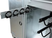 Trensenhalter Teleskopauszug incl. 4 Trensenhalter schwarz kunststoff