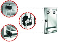 Peetz Turnierwagen Turnierschrank Westernschrank aus verzinktem Stahlblech großer Westernsattelhalter