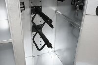 PeetzTurnierwagen Turnierschrank aus hochwertigem Edelstahl Oberfläche kreismarmoriert Exclusiv - BASIC