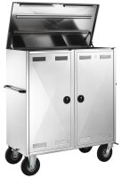 PeetzTurnierwagen Turnierschrank aus hochwertigem Edelstahl Oberfläche kreismarmoriert Exclusiv - BASIC