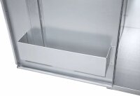 Peetz Sattelschrank 125 x 60 x 60 cm, verzinktes Stahlblech, 1 Hutablage, 1 Rundrohrstütze schwarz, 4 verzinkte Trensenhaken