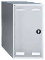 Peetz Sattelschrank 125 x 60 x 60 cm, verzinktes Stahlblech, 1 Hutablage, 2 Sattelträger schwarz, 4 Kunststoff-Trensenhalter schwarz