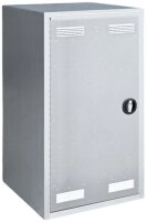 Peetz Sattelschrank 125 x 60 x 60 cm, verzinktes Stahlblech, 1 Hutablage, 1 Ablage, 1 Sattelträger schwarz, 4 Kunststoff-Trensenhalter