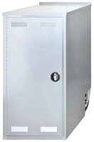 Peetz Turniersattelschrank mit Deckel aus hochwertigem Edelstahl 4301 Oberfläche kreismarmoriert