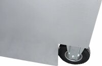 Peetz Turniersattelschrank für Westernsättel mit Deckel aus verzinktem Stahlblech, fahrbahr