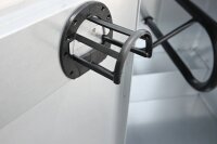 Peetz Turniersattelschrank für Westernsättel mit Deckel aus verzinktem Stahlblech, fahrbahr