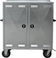 Peetz Turnierschrank Turnierwagen mit Deckel - COMFORT - verzinkt oder Edelstahl - wahlweise mit umfangreicher Ausstattung