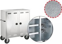 Peetz Turnierschrank Turnierwagen aus verzinktem Stahlblech Einsteiger Modell - verzinktes Stahlblech oder Edelstahl rostfrei - wahlweise mit umfangreichem Zubehör erweiterbar