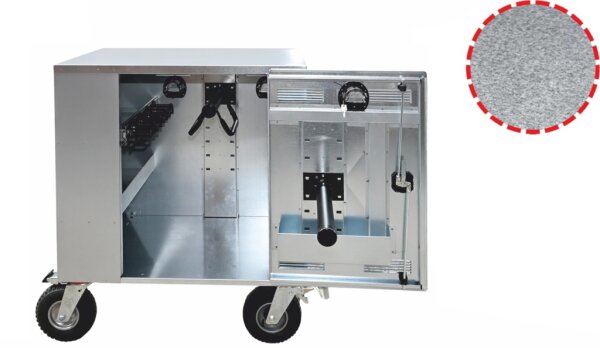Turnierschrank Turnierwagen Universalwagen aus verzinktem Stahlblech